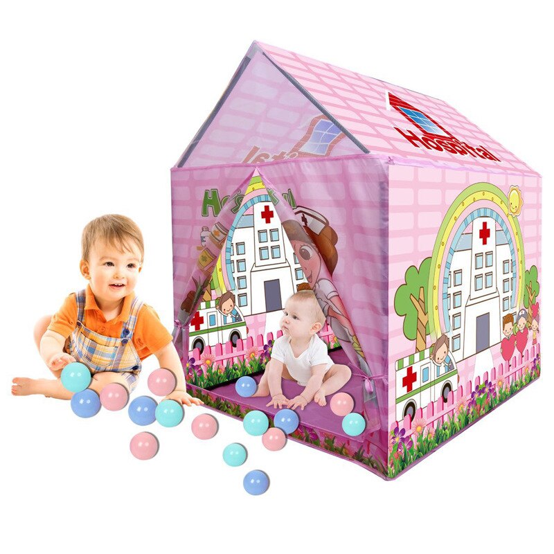 Spielen Zelt Kinder Spielen Haus Spiel Aktivität Haus Dinosaurier Cubby Tragbare Klapp Spielzeug Zelt Baby Indoor Spielen Pit Pool Junge mädchen: hospital