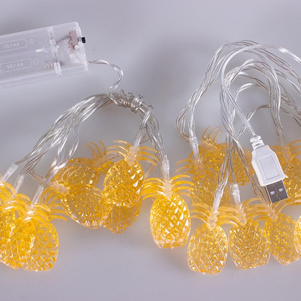 Guirlande lumineuse LED ananas, 1.5M 3M, éclairage féerique de noël, , fête de mariage, décoration de jardin pour chambre à coucher familiale