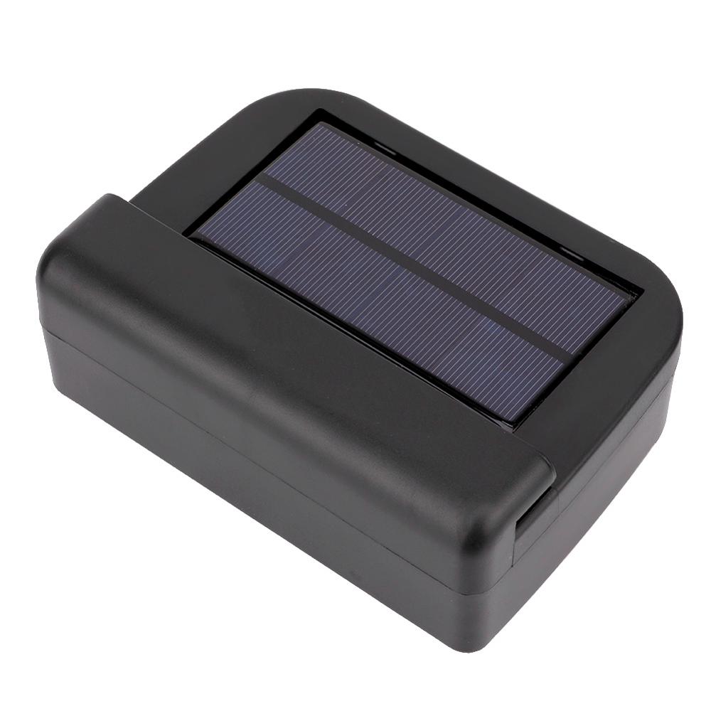 universal Solar Power Car Cooling Ventilation System Heater Exhaust Fan Car Black Air Vent Fan fit for trolleys trucks trucks