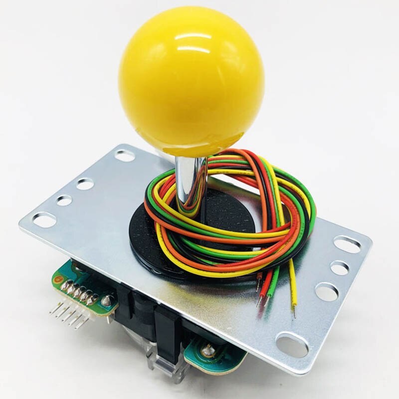 Originele Japan Sanwa Joystick Jlf Tp 8YT Stok 32Mm As 35Mm Top Bal Nul Vertraging Joystick Diy pc PS3 Xbox Joystick: YELLOW