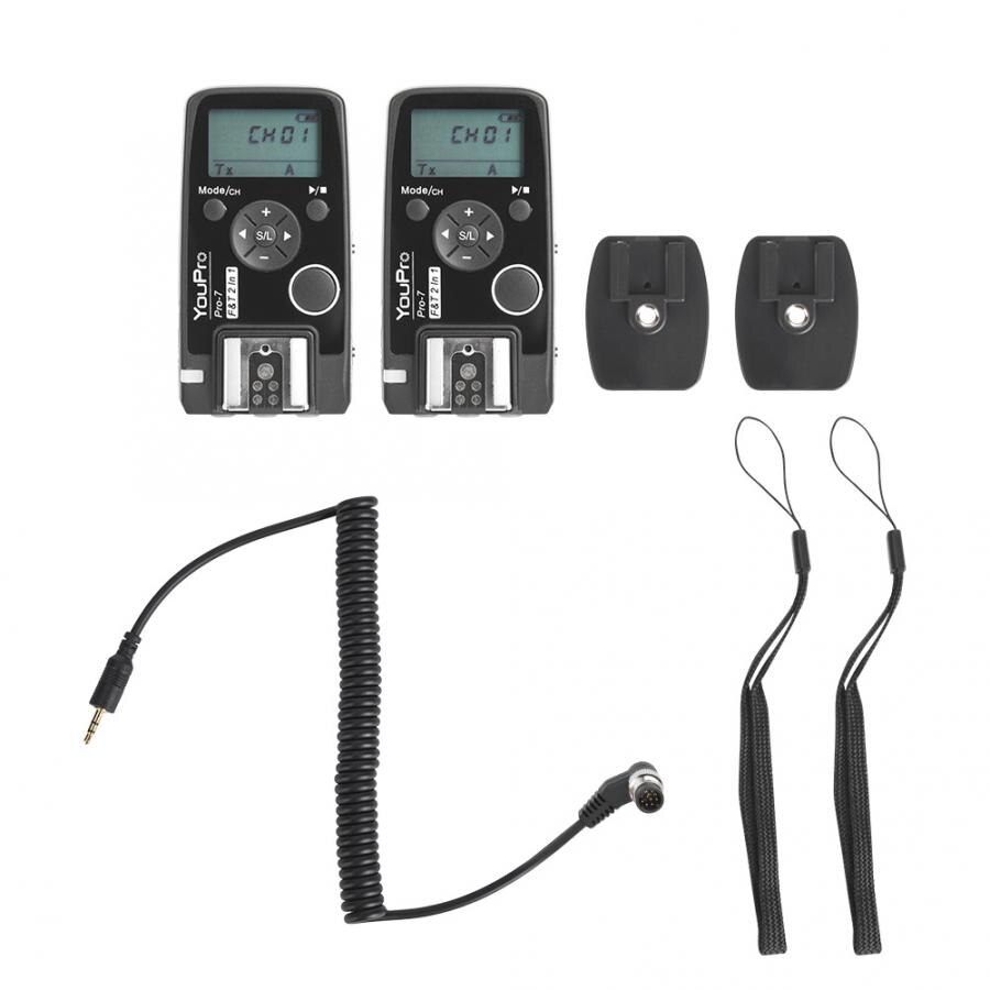 YouPro Pro-7 DC0 Trigger Timing Wireless Shutter Release Remote Control Transceiver for Nikon D850 / D810 / D810A/ D800 / D800E