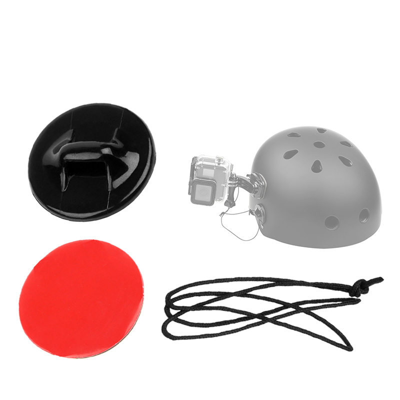 Hebilla anticaída, pegatina de correa de sujeción de seguro de seguridad para Gopro Hero 13, 12, 11, 10, 9, funda DJI, cuerda de cordón para montaje en casco de coche