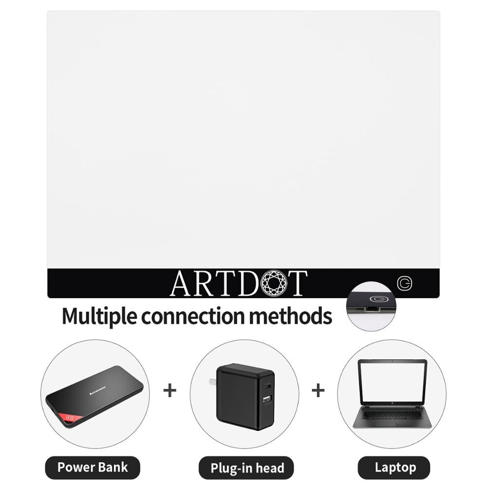 SevenFish A4 Light Pad For Diamond Painting - Upgraded LED Light Board With Brightness Control