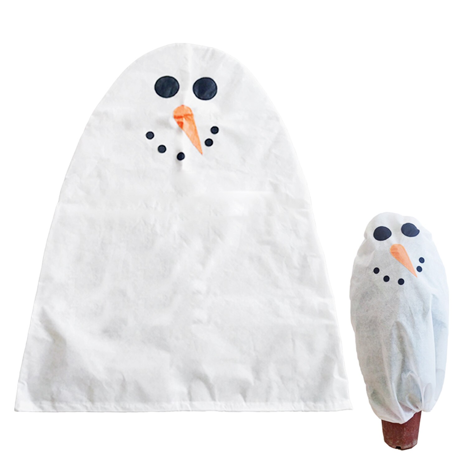 Behogar Cartoon Winter Warm Kerstboom Cover Plant Wrap Deken Freeze Bescherming Protector voor Koud Weer 90x103 cm: Beige