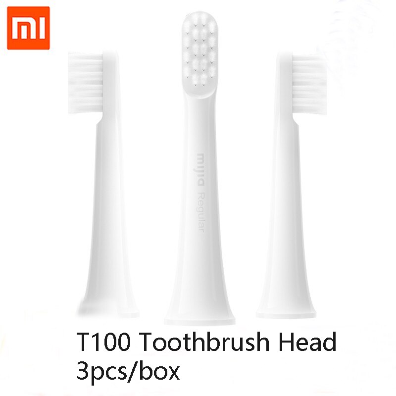 Xiaomi mijia sonic electrich tandbørste ultralyd automatisk børstetand hurtigere usb genopladelig ipx 7 vandtæt: 3 stk tandbørstehoved