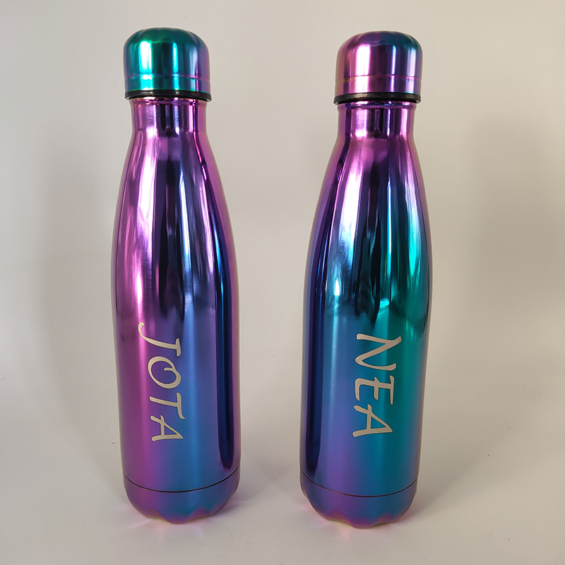 logo personalizzato 500ml borraccia sportiva thermos bottiglia in acciaio inox thermos tazza bottiglia per tazze d'acqua