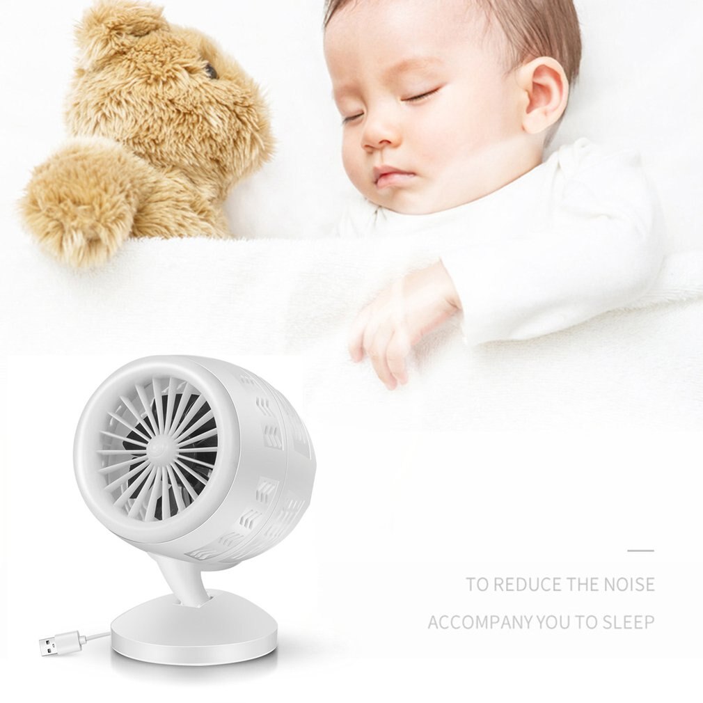 Air Conditioner Mute Convection Air Circulation Desktop Mini Fan Portable Small Fan Double Leaf Turbo Fan Portable Durable