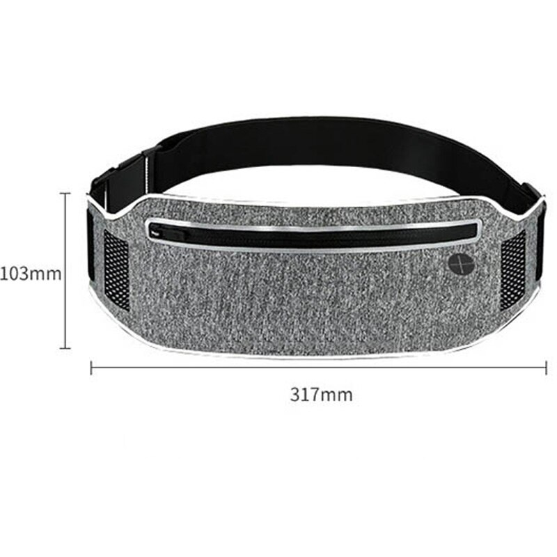 WOYYHO Ultra-Thin Running Waist Bag,Waterproof Outdoor Sports Belt Waist Bag,Unisex 6.5 Inch Mobile Phone Cycling Waist Pouch