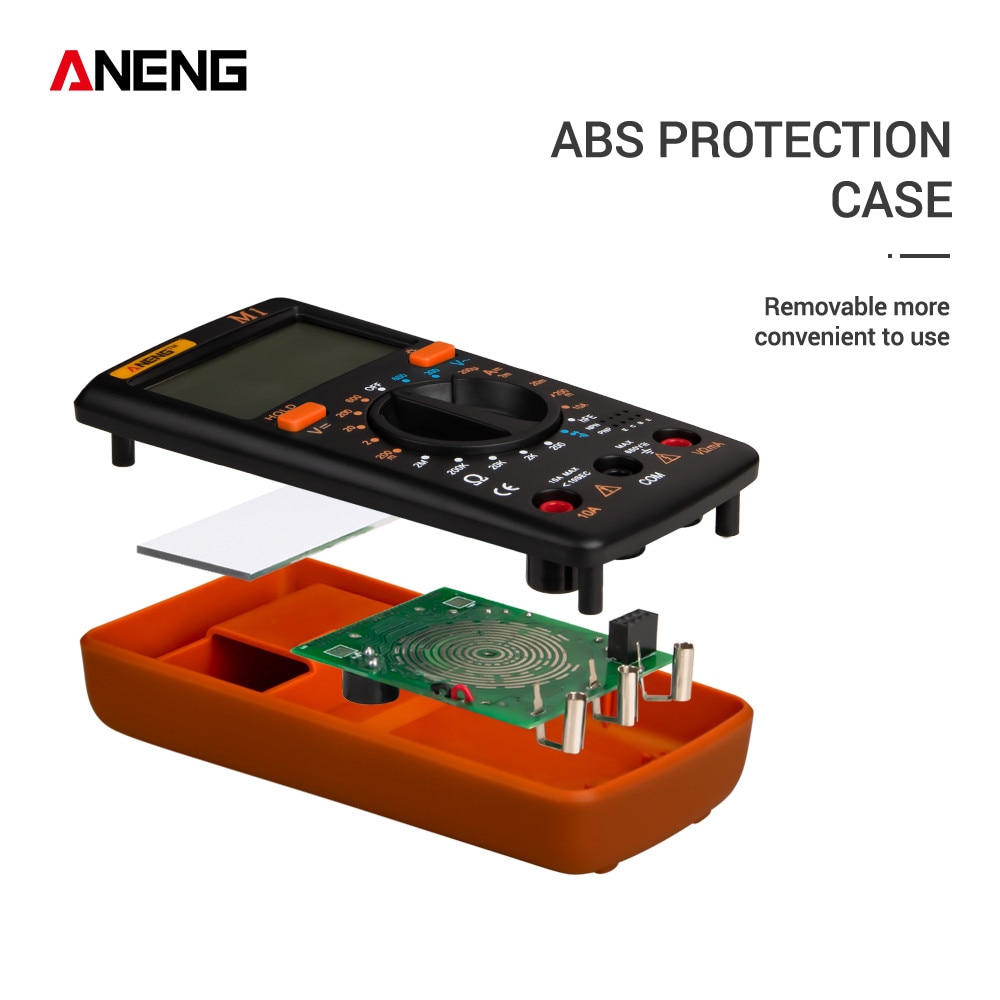 ANENG M1 Digitale Multimeter Backlight Tester Professionele Multimetro DIY Buzzer Diode Triode AC/DC Meter