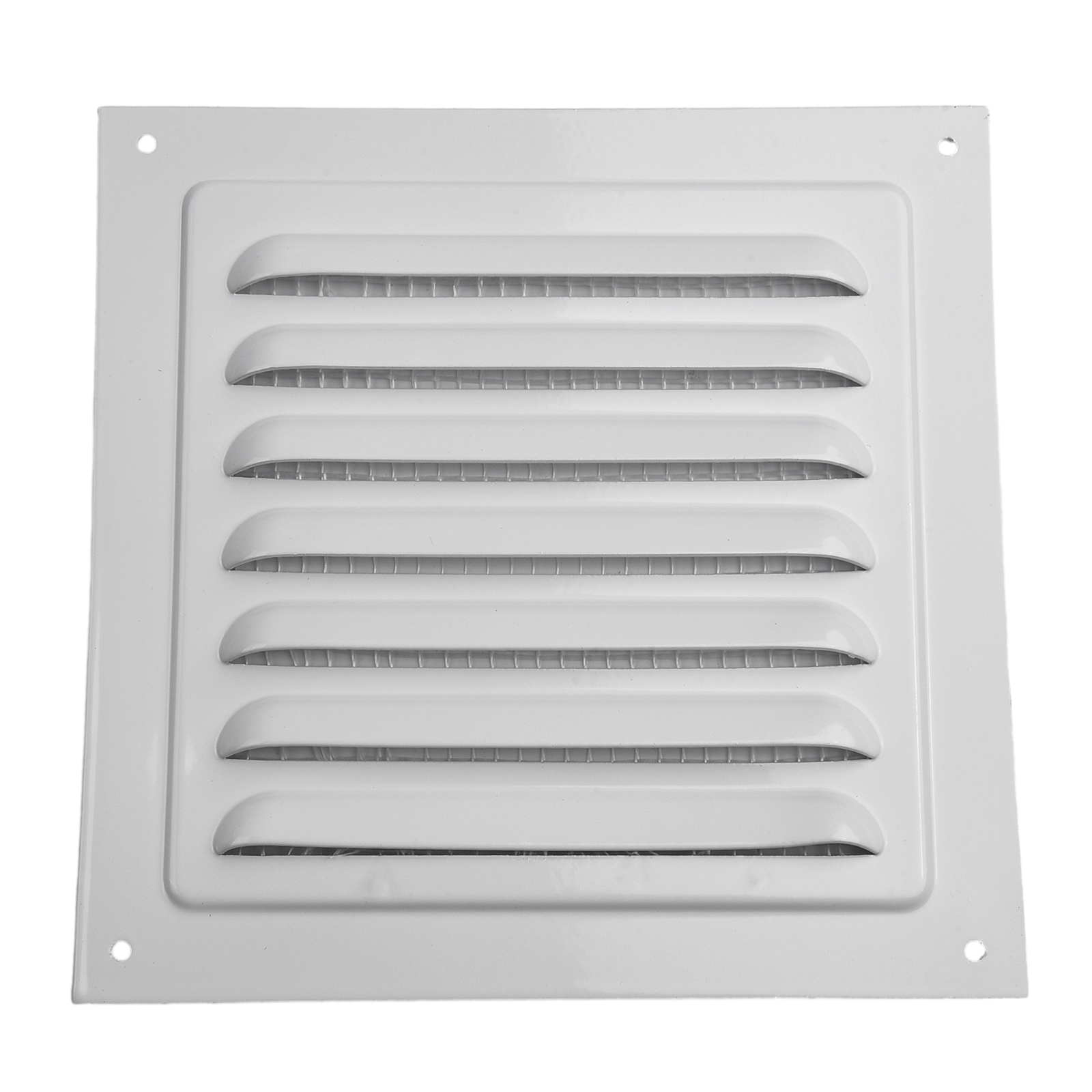 Ventilatie Rooster Ventilatie Cover Metalen Raam Vierkante Ventilatie Insectenscherm Cover Aluminium Verwarming Koelopeningen Plaat: Light Grey