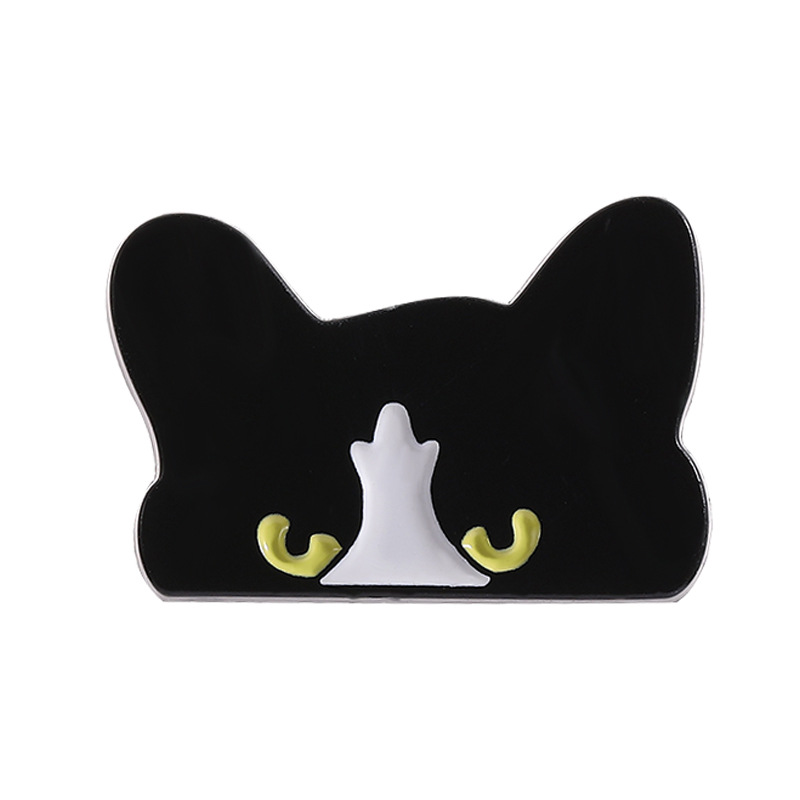 Kleine Zwarte Kat Patch Broche Pin Kleding Tassen Badge Metalen Broches voor Schoenen Badges Applique voor DIY Kleding: Goud