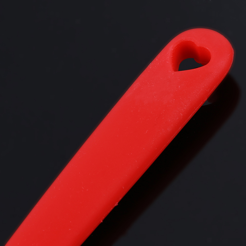 Spatule à Steak frit en forme de cœur | Ustensile de cuisine résistant à la chaleur en Silicone rouge, beaux accessoires de cuisine/outil