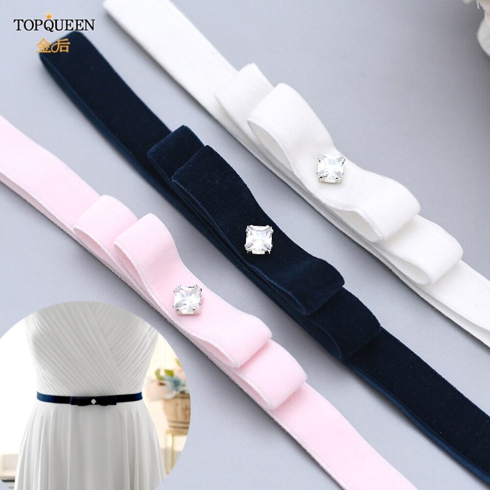TOPQUEEN, cinturón Formal para vestido, cinturón de boda, cinturón femenino, cinturones para vestido de dama de honor, accesorios para vestidos, cinturón de S474