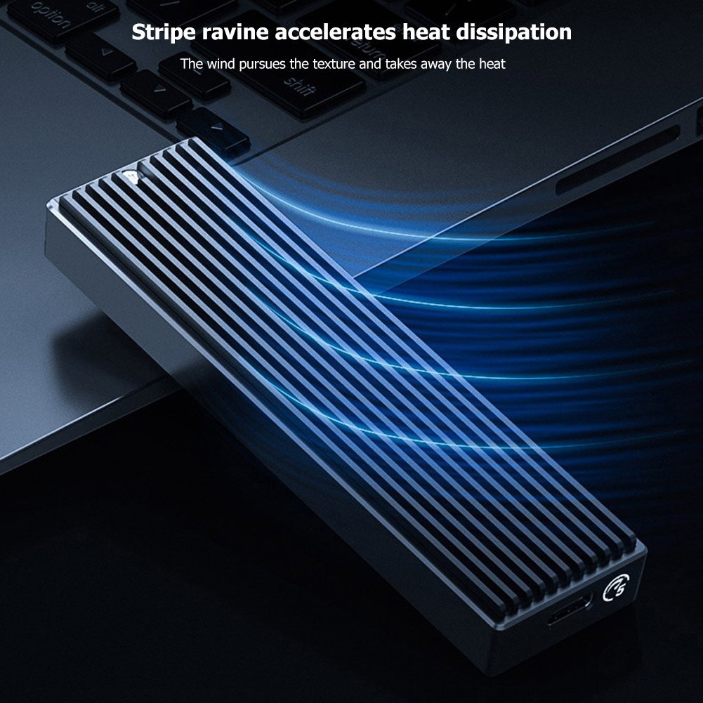 Orico Lsdt M.2 Nvme Ssd Behuizing 10Gbps/5Gbps Aluminium M.2 Nvme Ssd Behuizing USB3.2 GEN2 X2 Type-C Voor M.2 Hdd Tot 2Tb C