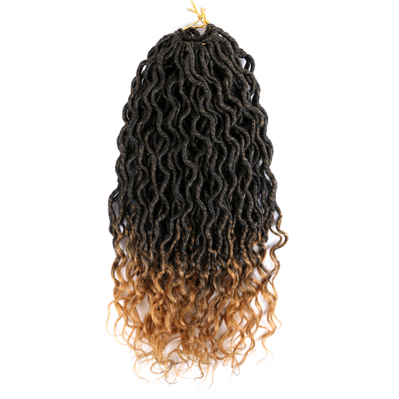 ZYR Faux Locs Curly Ends Ombre Crochet Hair 24 roots Hair-Extension For African Women: T27