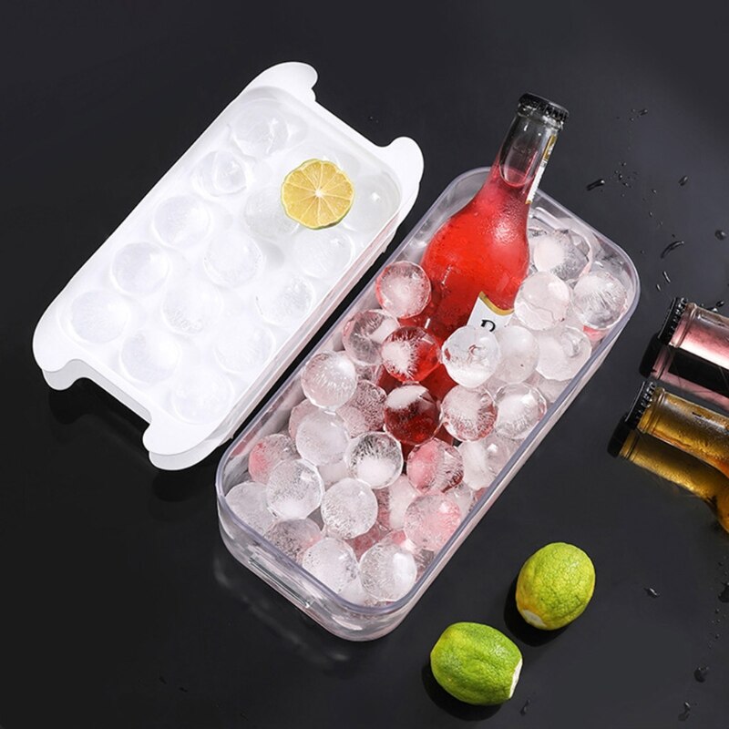 15 Grids Ice Cube Molds Tray Plastic Ice Cubes Box Reusable Bar Whiskey Beverage Cooler Chilling Mold Drinking Home Kitchen Bar