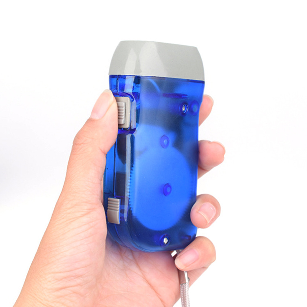 LED Hand Pressing Dynamo Crank Power Wind Up Flashlight Torch Light Hand Press Crank Outdoor Lamp Light Camping Hiking Supplies