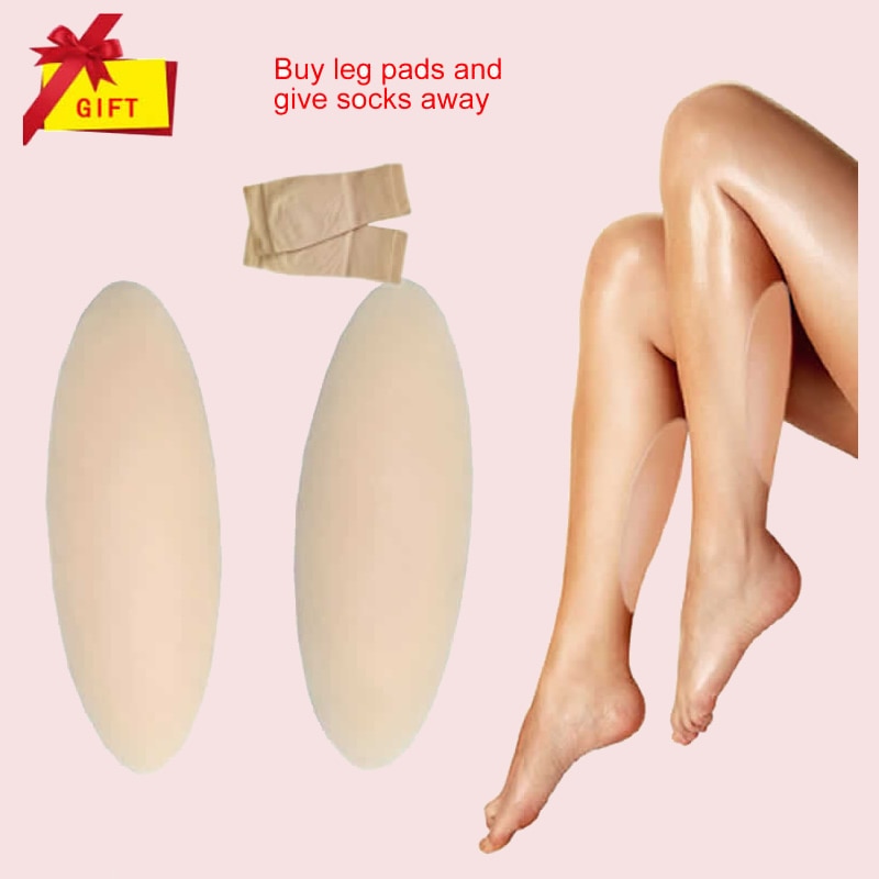 Silicone Leg Cover Bent or Thin Leg Silicone Calf Pad Body Beauty Self-adhesive Leg Pad