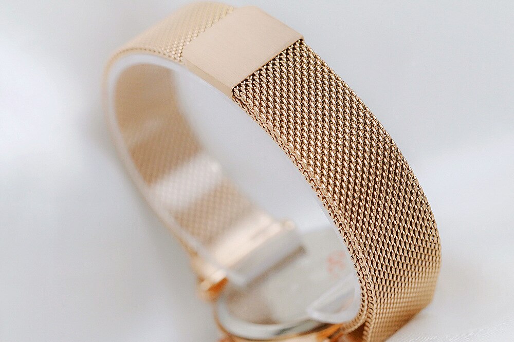 Aiseilo Vrouwen Armband Set Quartz Horloges Voor Vrouwen Rose Goud Magnetische Horloge Dames Roze Wijzerplaat Polshorloge Klok Vrouwelijke