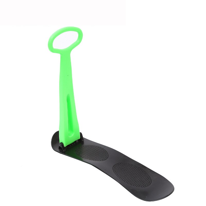 Snow Scooter Ski Scooter Fold-up Snowboard Sledge Folding Sliding Ski Snowboard with Grip Handle Snow Sled for Snow and Grass: Light Green