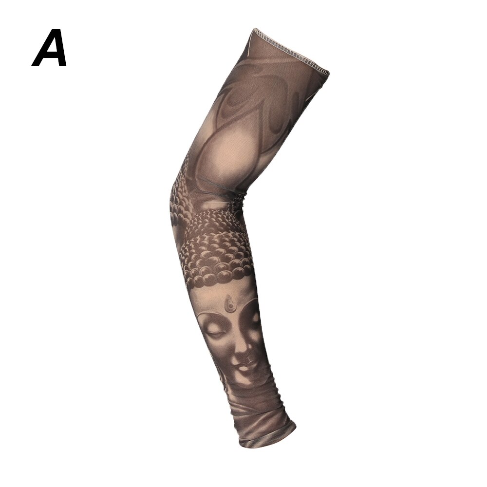 Tattoo Sleeve Arm Warmers Summer Print Mangas For Man Sleeve Seamless Summer Tattoo Stitched Outdoor Woman Riding Sleeve: A