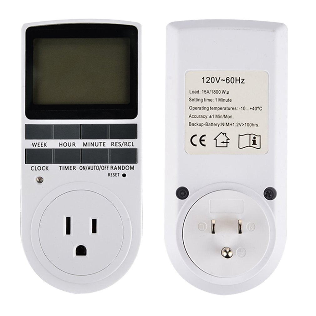 Digital Electronic Power Timer in Switch Socket Digital LCD Power Energy-saving Programmable Smart Time Switch