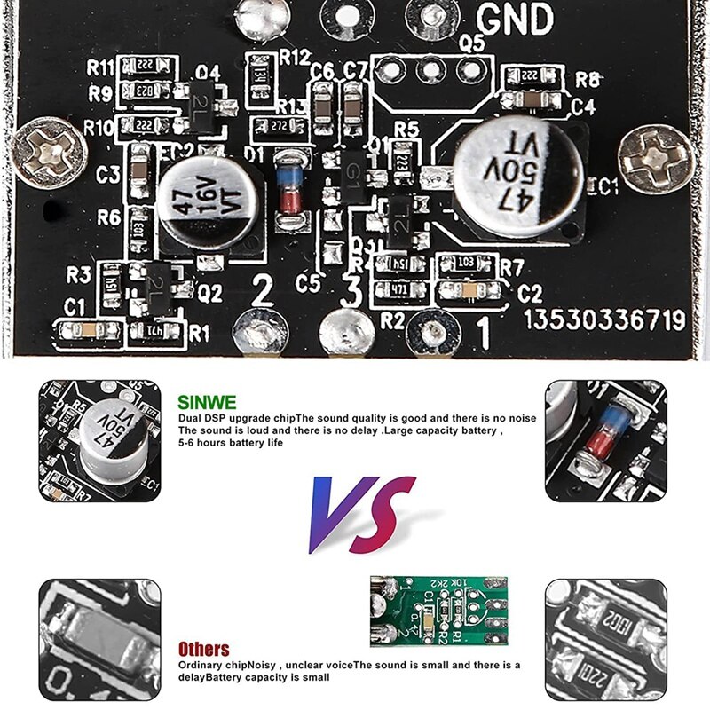 Audio Mixer,Live Sound Card and Audio Interface with DJ Mixer Effects and Voice Changer,Podcast Production Studio