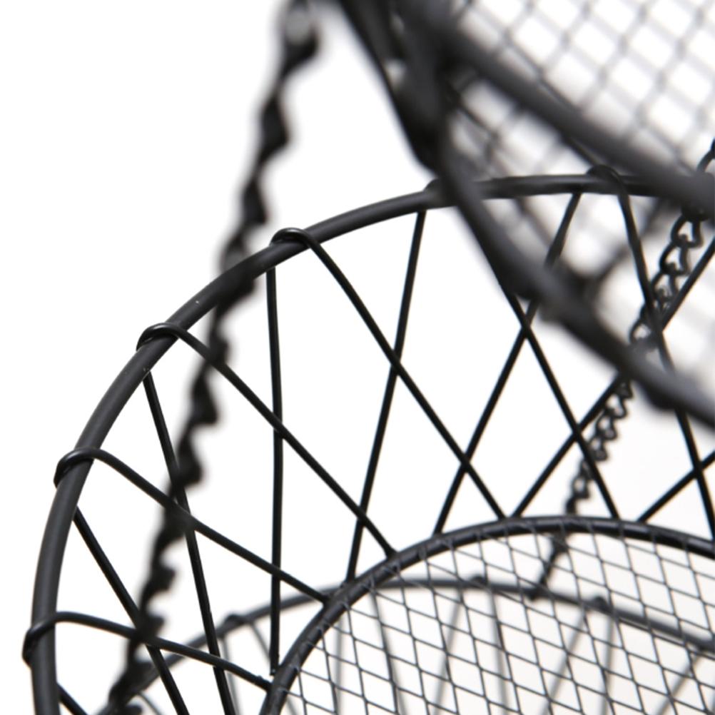 3 Tier Wire Hanging Fruit Basket Home Kitchen Metal Vegetable Storage Organizer Basket 3-Layer Baskets Bowl Holder Rack Stand