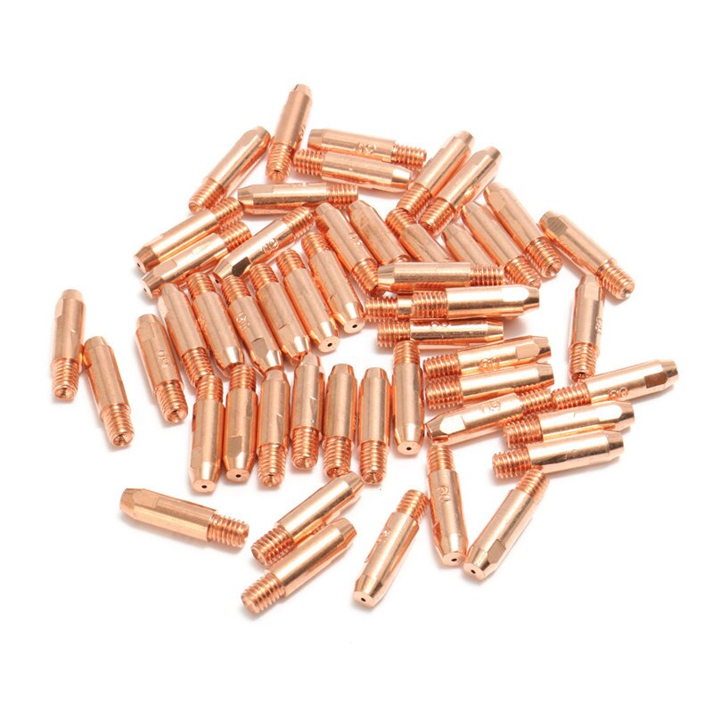 50Stck 0,8 mmx6mm Kupfer Kontakt Tipp Für MB24 MIG Schweißen Schweißer