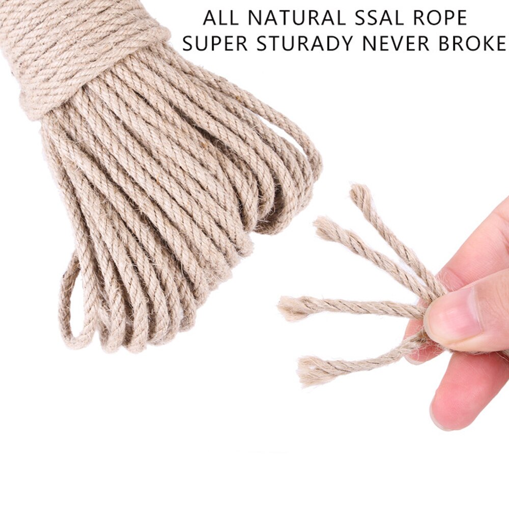 Sisal Rope For Cat Tree Cat Climbing Frame DIY Cats Scratching Post Toys Making Desk Legs Binding Rope For Cat Sharpen Claw