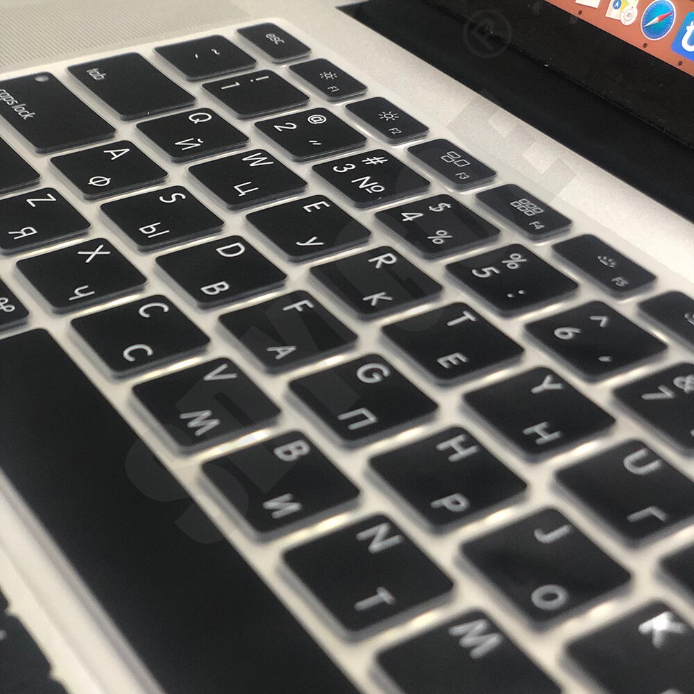 Rosyjska obudowa klawiatury laptopa dla macbook pro13 touchbar wersja amerykańska/europejska dla 13air A2337A2179 A2159 A2289 A1708 folia silikonowa