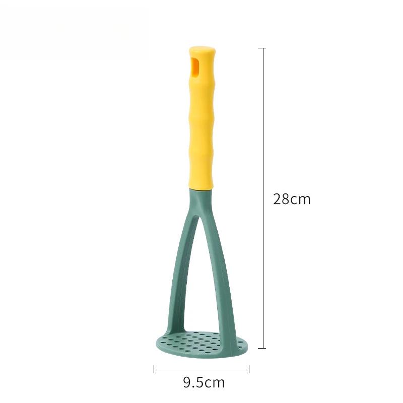 1 Pcs Kitchen PP Pressed Potato Masher Ricer Puree Juice Maker Potato Pusher Smooth Mashed Potatoes Crusher Fruit Tools Supplies: Light Grey