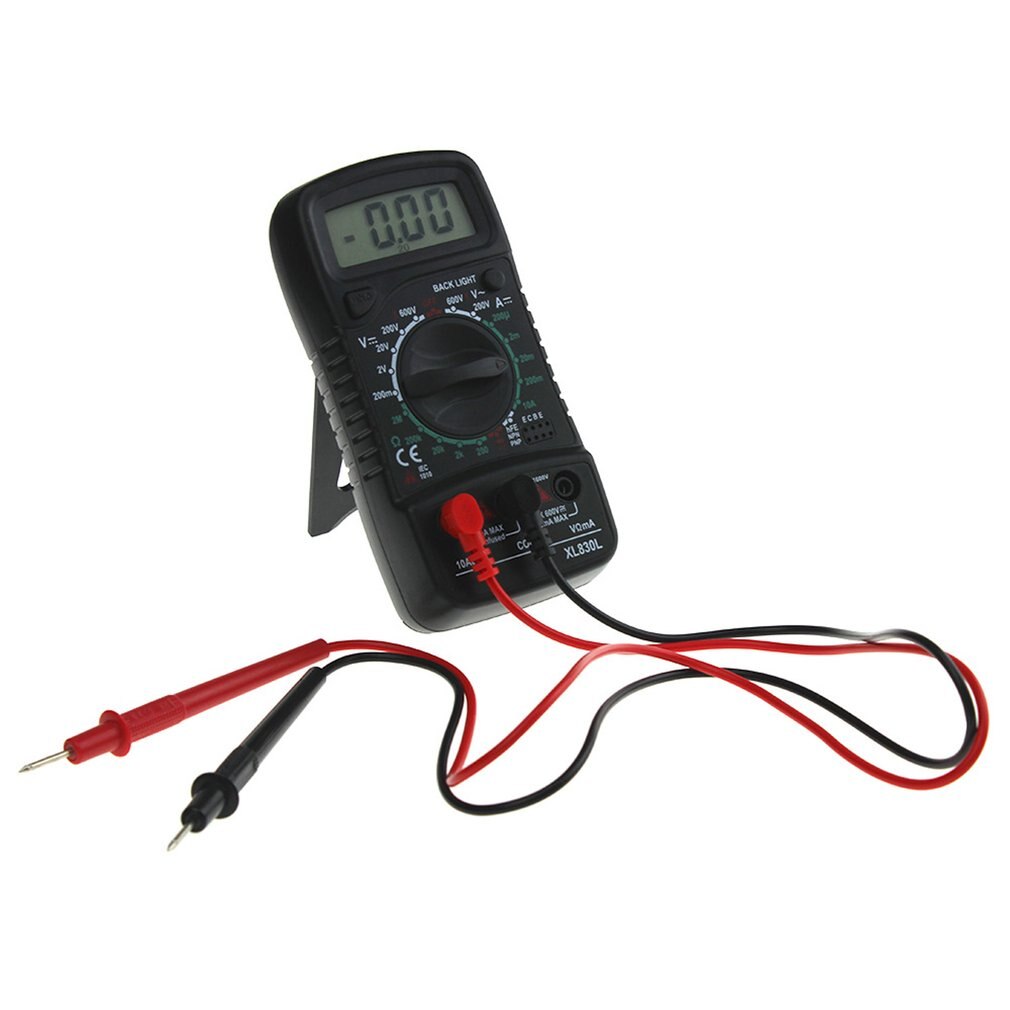 Multi-function Digital Multimeter Xl830l Digital Multimeter Handheld Multimeter Precision Digital Display: Black