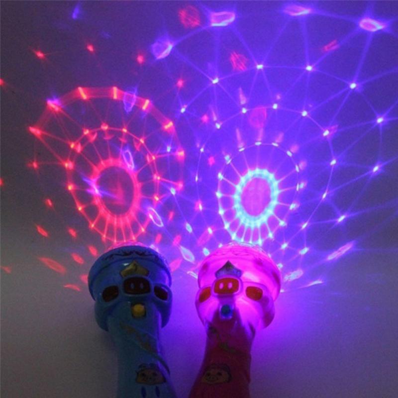 Luminour Microphone Singing Toys Flashing Lighting Starling Music Stick Kids Toy Bling Colorful Children Toy