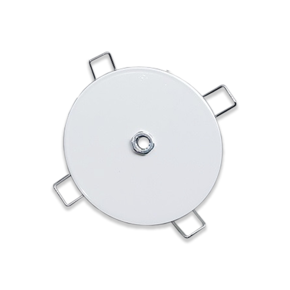 2Pcs Circular Lamp Holder 100-140mm Ceiling Mounted To Concealed Pendant Chassis Accessory 10mm Inner Hole Cover Spring Lamp