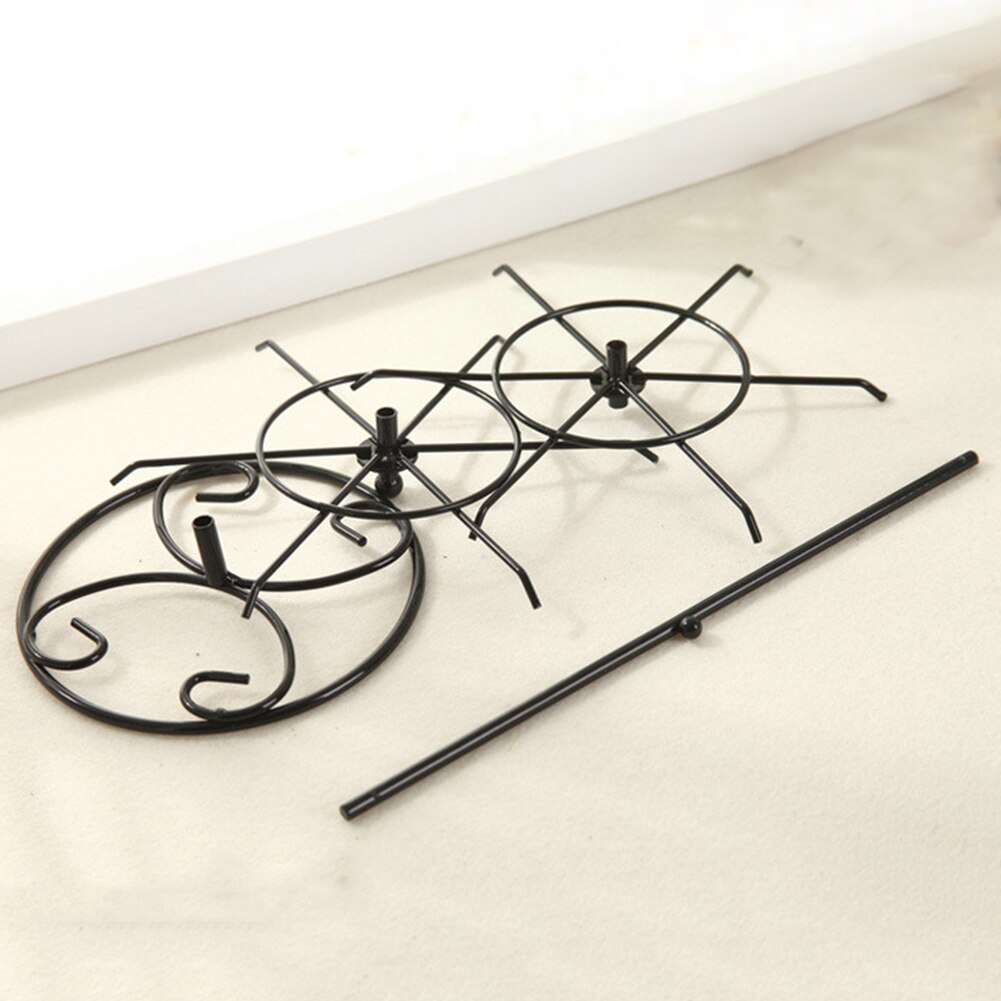2 Tiers Rotating Detachable Metal Necklace Bracelet Jewelry Display Rack Stand Jewelry Display Keyring Display Rotating Iron 3-T