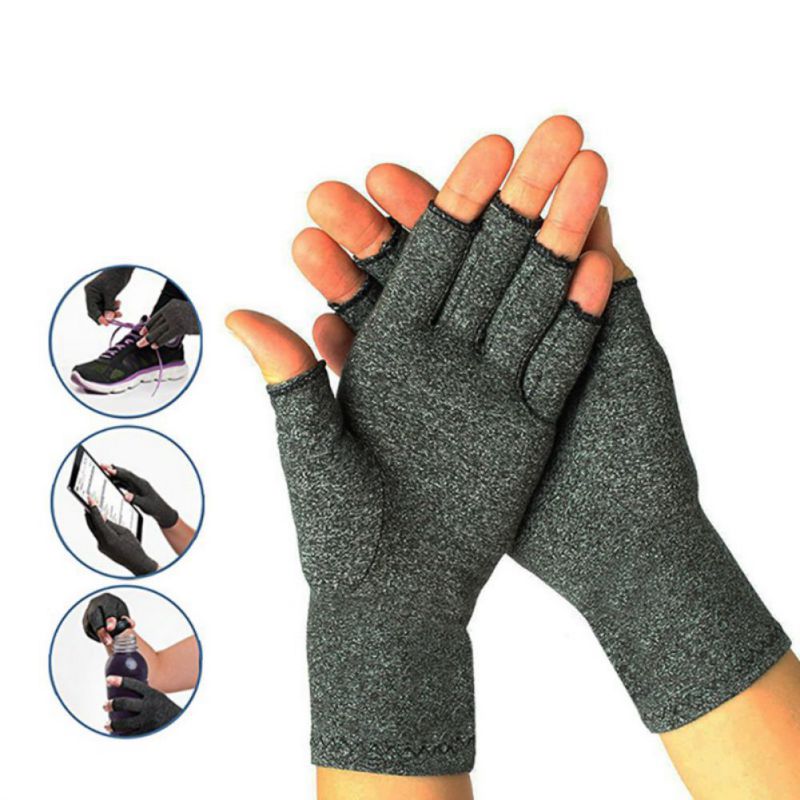 Compressie Handschoenen Half Vinger Artritis Handschoenen Fietsen Fitness Relief Hand Pijn Druk Therapie Join Fitness Handschoenen