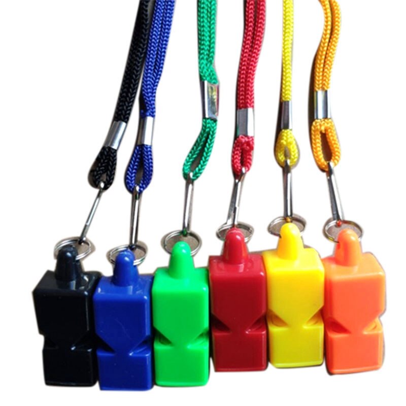 50PCS Referee Classic Whistle Basketball Football Volleyball Dolphin Whistle with Lanyard: Default Title