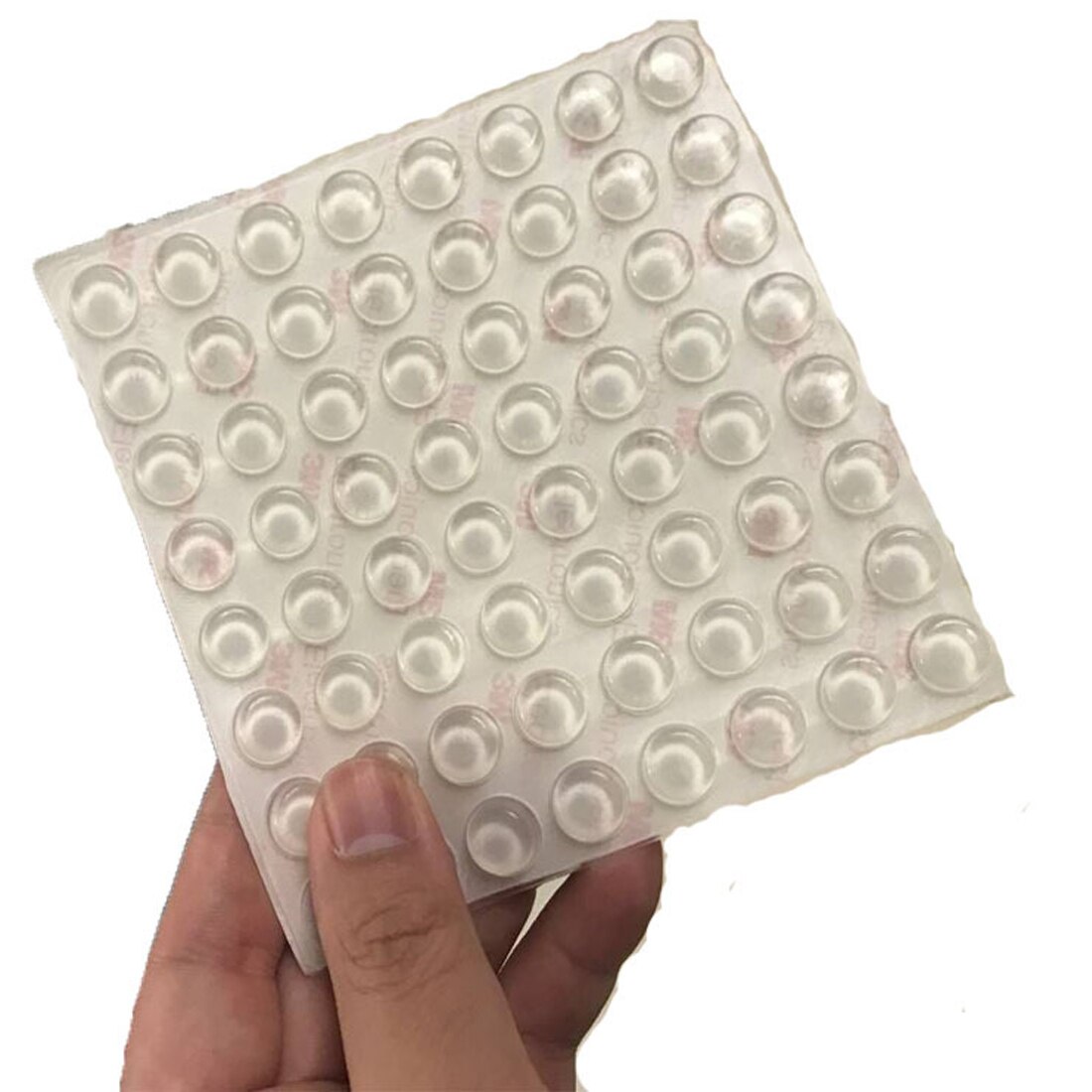 Amortisseur de choc en Silicone | Adhésif en demi-cercle pieds transparents, antidérapant pare-chocs amortisseur en Silicone, coussinets de meubles 100 pièces/feuille