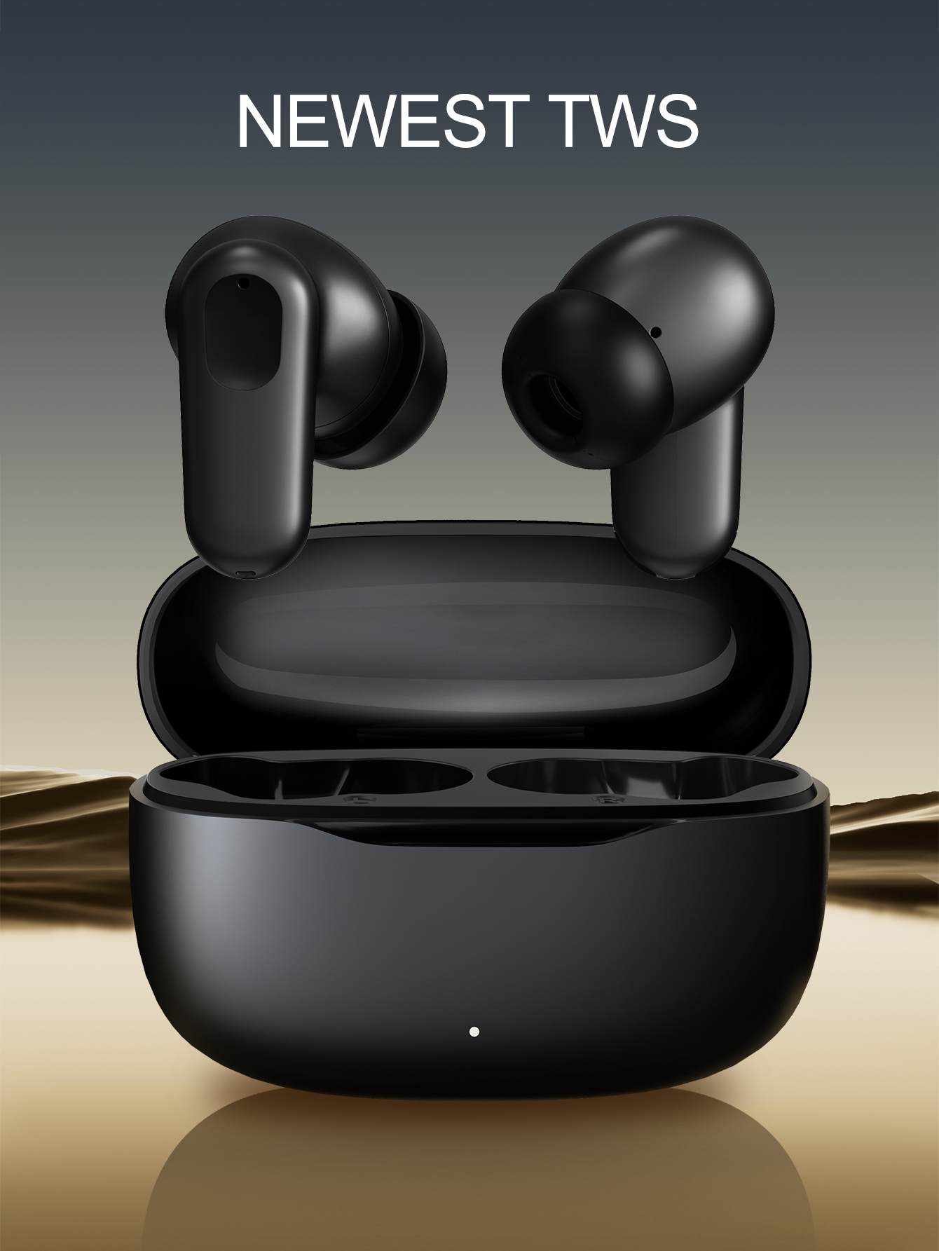 Kabellose Kopfhörer, kabellose In-Ear-Kopfhörer, Kopfhörer, Ohrhörer, kabellose Bluetooth-Headsets, Stereo-Rauschunterdrückung, Bluetooth 5.3