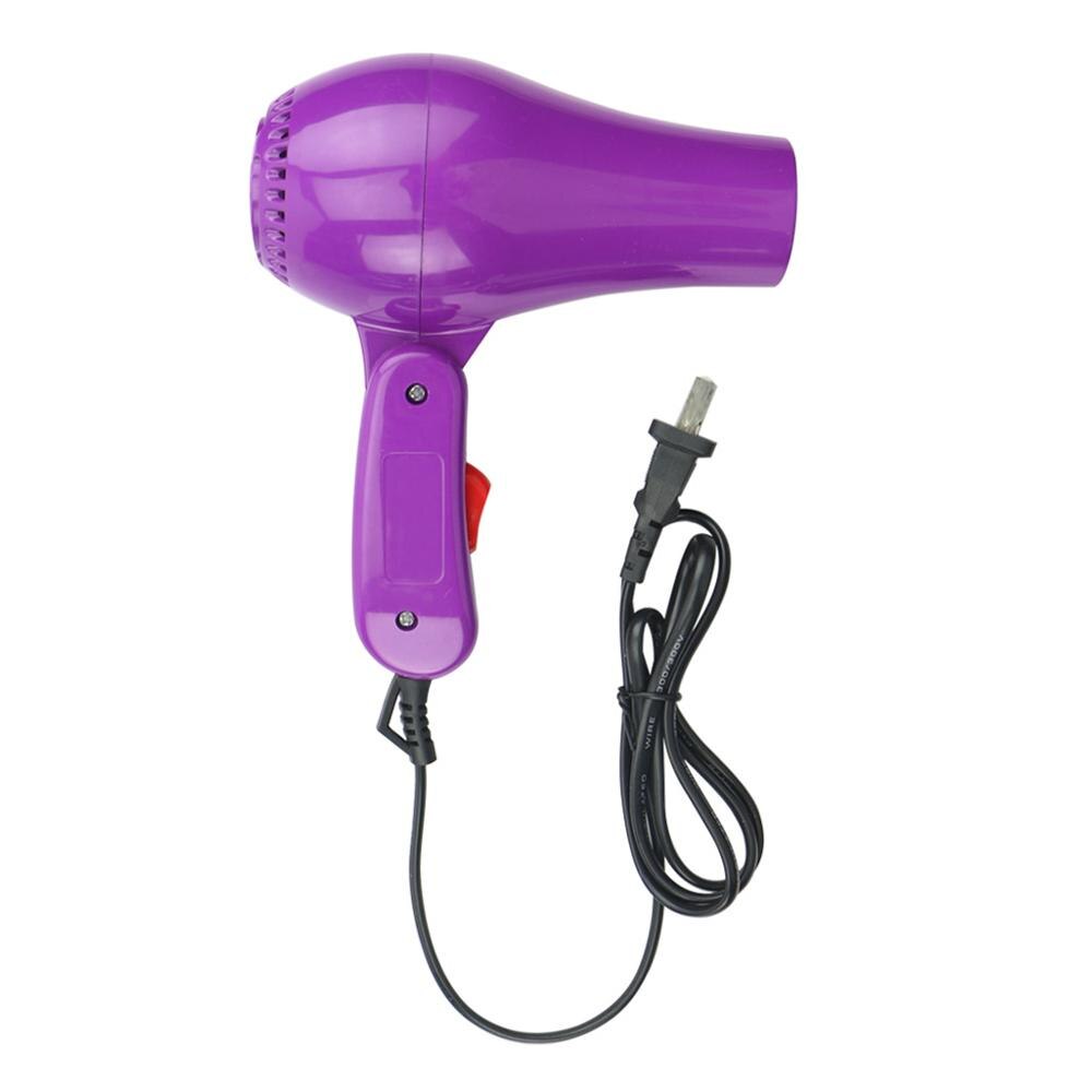 Sèche-cheveux 220V sèche-cheveux 850W voyage sèche-cheveux Compact souffleur pliable Portable prise américaine: VIOLET