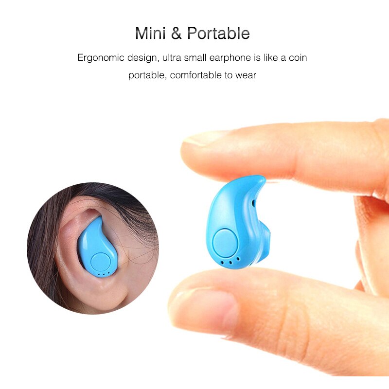 Mini Draadloze Bluetooth Oortelefoon In Ear Sport Met Microfoon Handsfree Headset Oordopjes Voor Alle Telefoon Voor Samsung Huawei Xiaomi Android