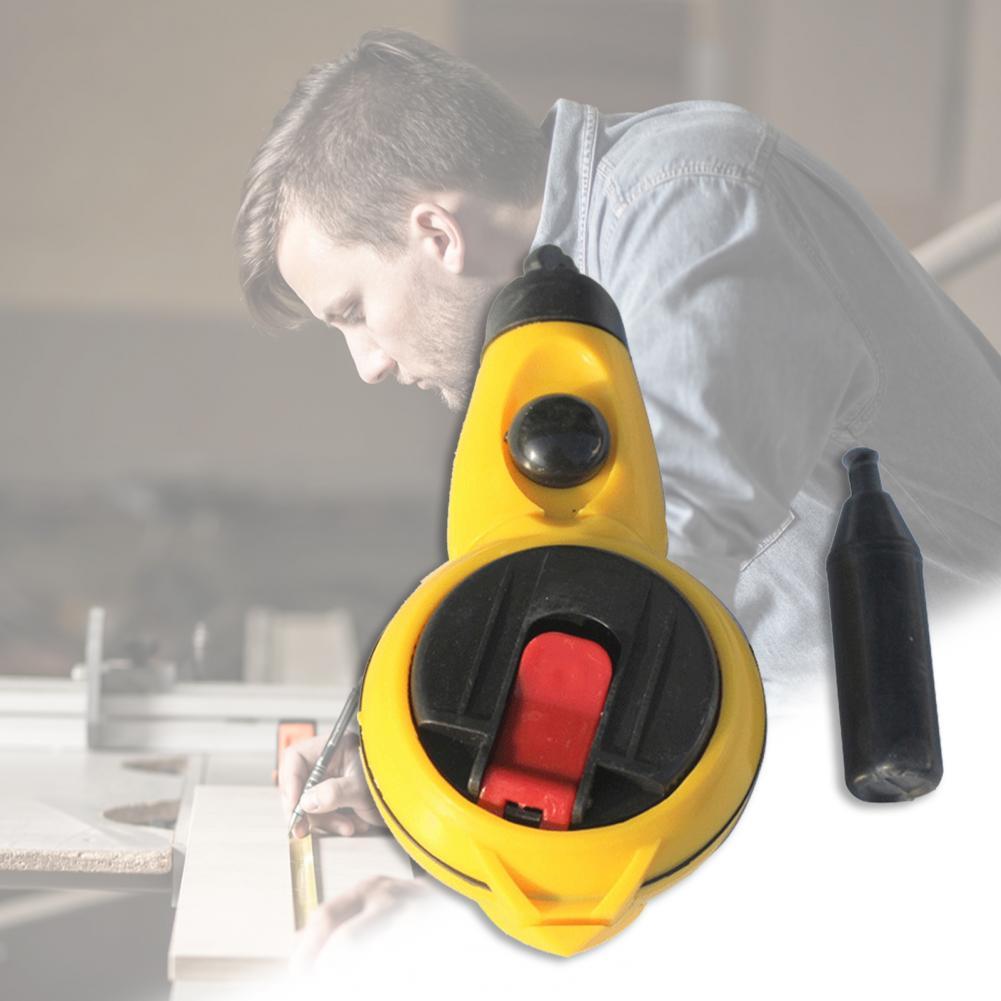 25m Mini Hand Kreide Linie Hand-angetrieben Klar Mark Automatische Zurückspulen Tinte Brunnen Zeichnung Linie Marker für Zimmerei