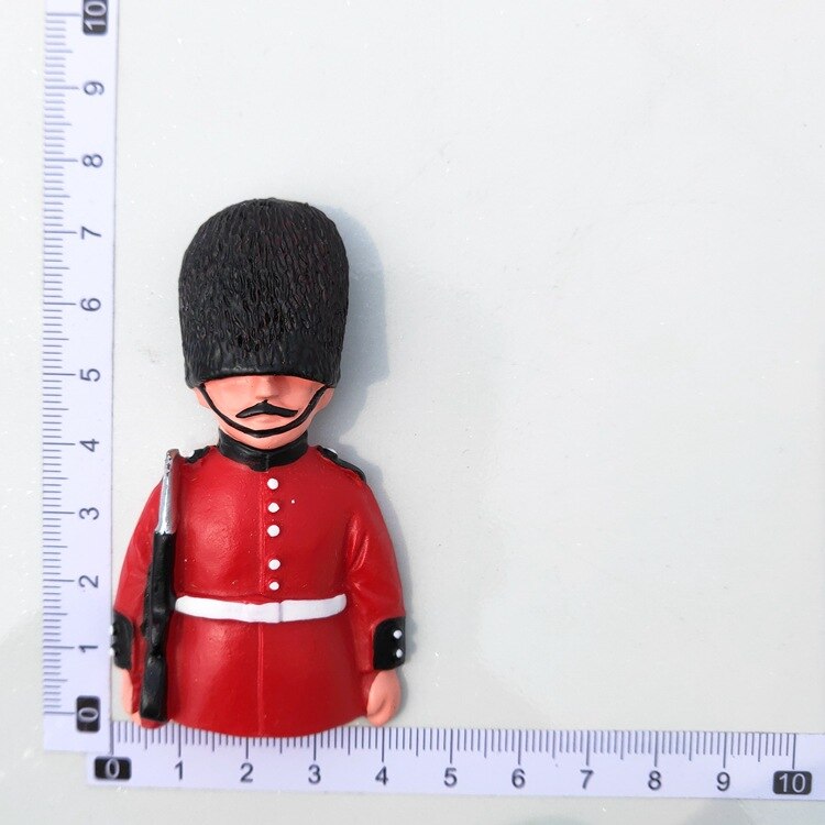 VIDAR Tourist Souvenirs British Refrigerator Magnets London Palace Guardsmen Stereo Magnet Resin Refrigerator Magnets: A