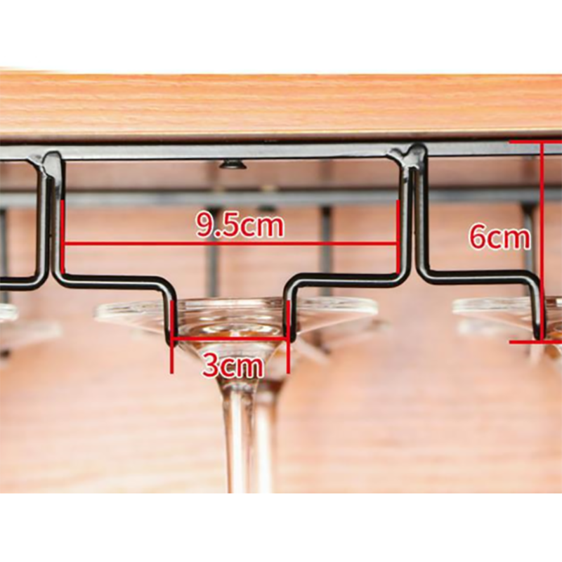 Wijn Glas Rack Roestvrij Staal Opknoping Houder Cup Glaswerk Stand Theekopje Beker Hanger Plank Home Kitchen Bar Sipplies