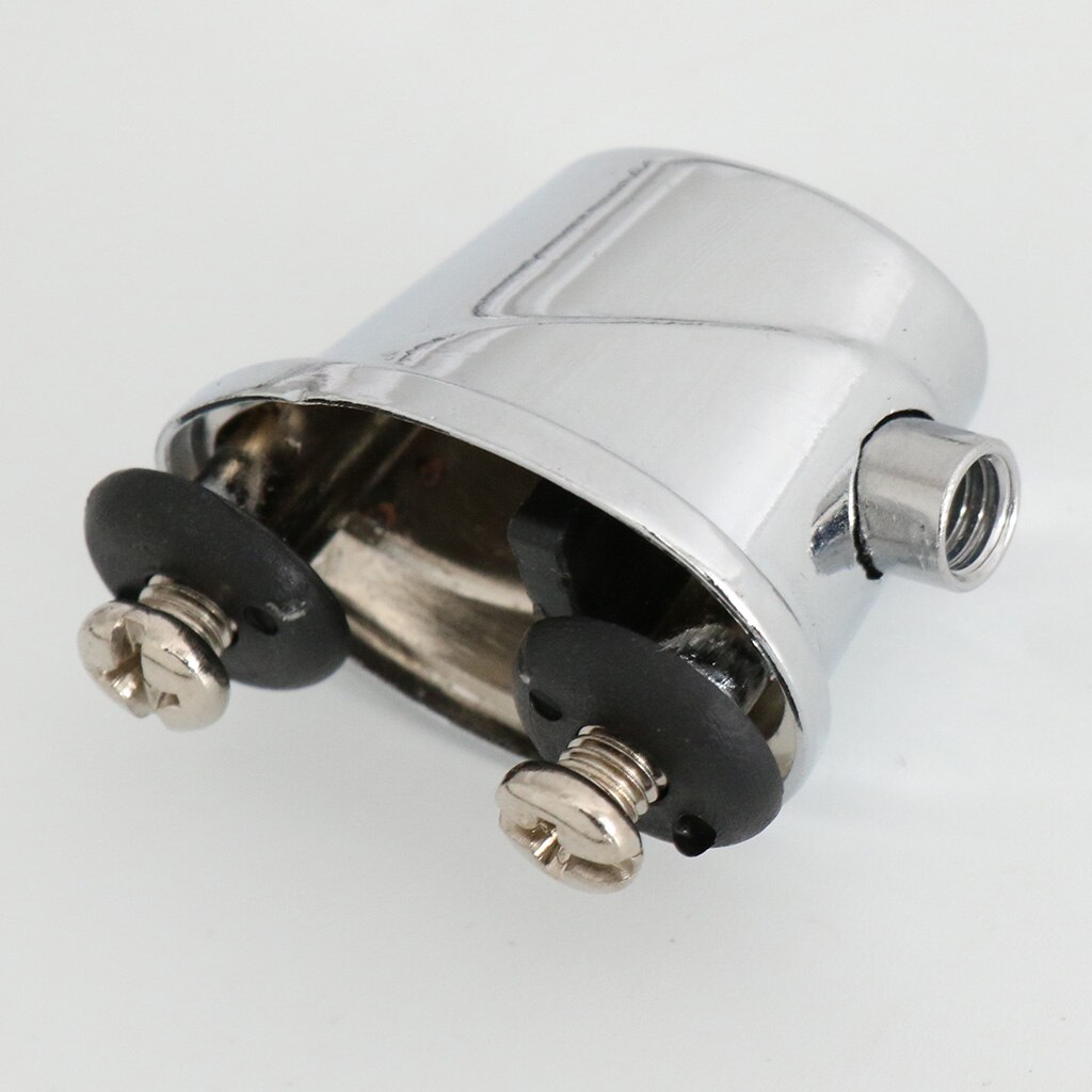 Agarradera de tambor de Metal plateado con tornillos de montaje para piezas de tambor Tom Snare