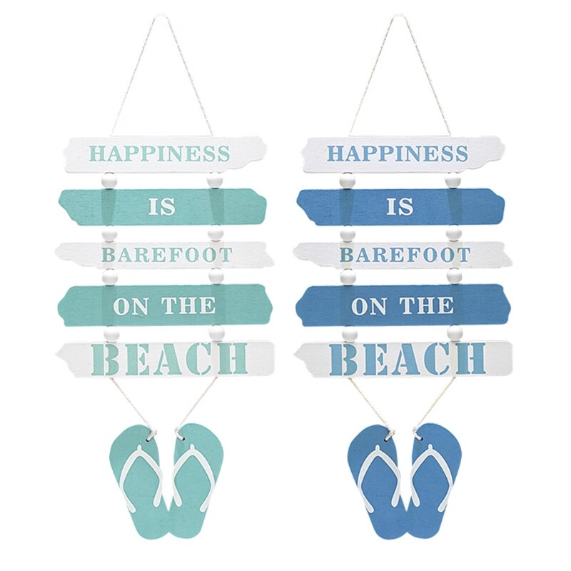 Nautische Decor Houten Muur Decoratieve Hout Teken Strand Plaque Deur Opknoping Decor 37MF