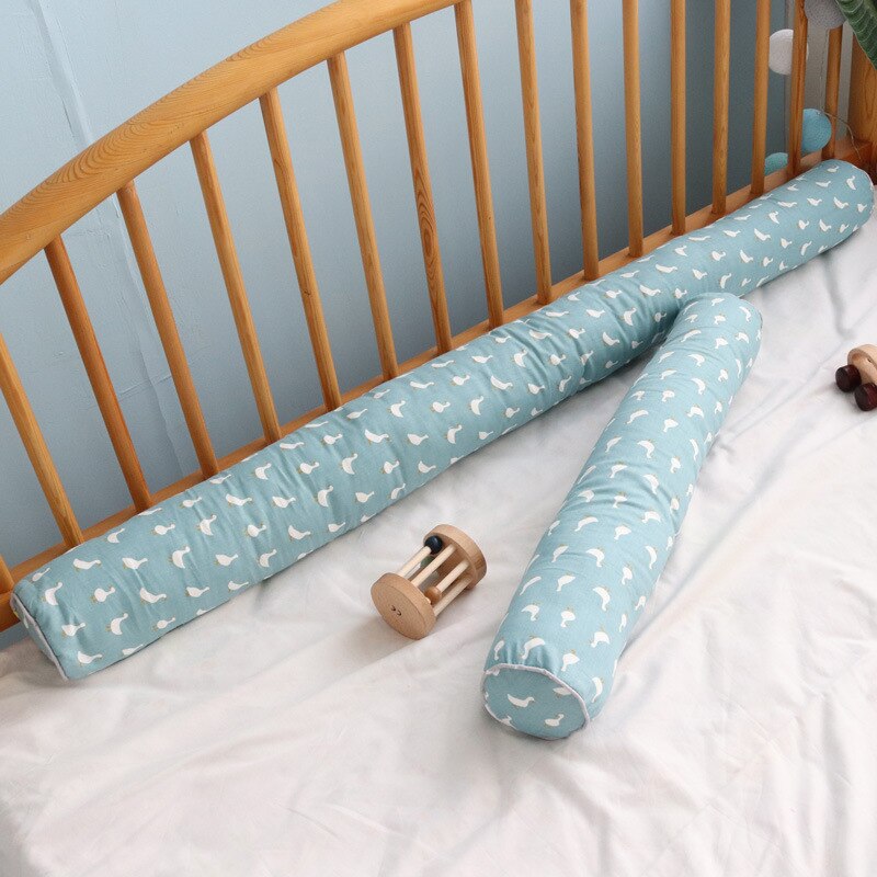 Katoenen Baby Slapen Lange Kussen Rond Kussen Wieg Nest Bumper Nachtkastje Protector Pasgeboren Baby Cot Versieren Bed Omtrek: 60x10cm  10