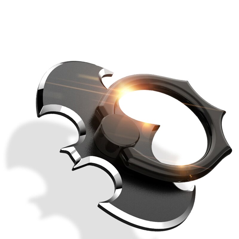 Bat Finger Ring HolderCell Mobile Phone Desktop Stand Mount For iPhone 11X 8 7 XS Bat Metal Smartphone 360 Degree Desk Holder