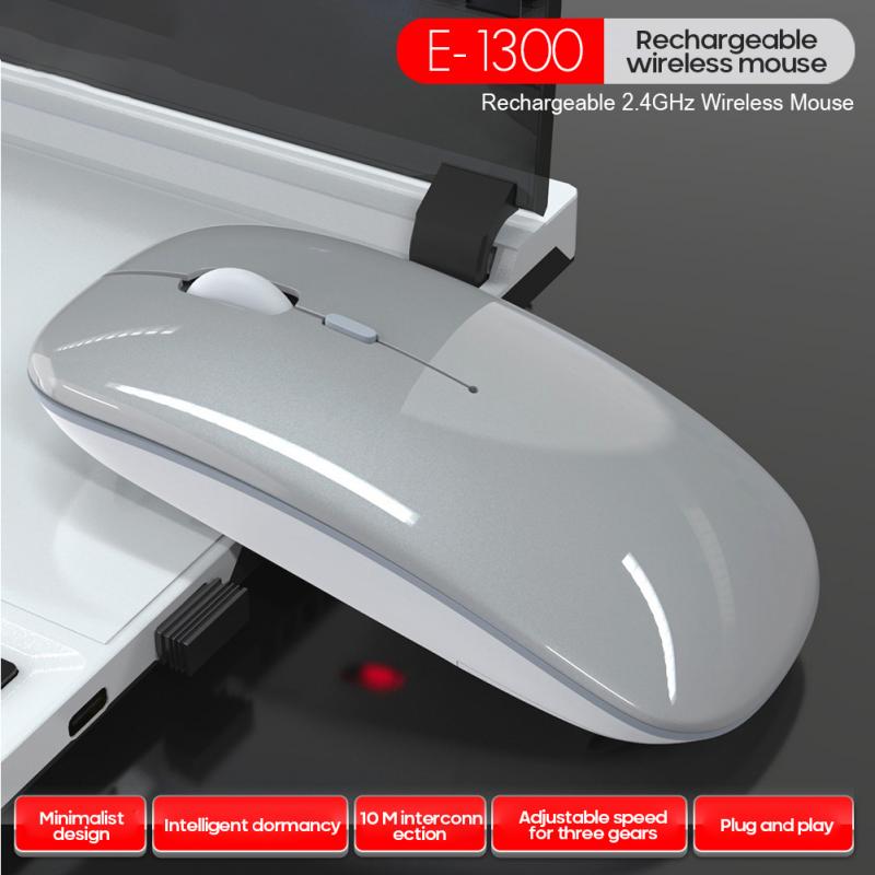 Wireless Mouse Bluetooth RGB Rechargeable Mouse Wireless Computer Silent Mause LED Backlit Ergonomic Gaming Mouse For Laptop PC: D Recharged